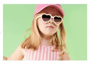 Babiators Polarized Heart Rose Gold Mirrored lens Kids Sunglasses