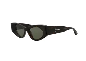 Balenciaga Cat Eye Sunglasses Havana/Green