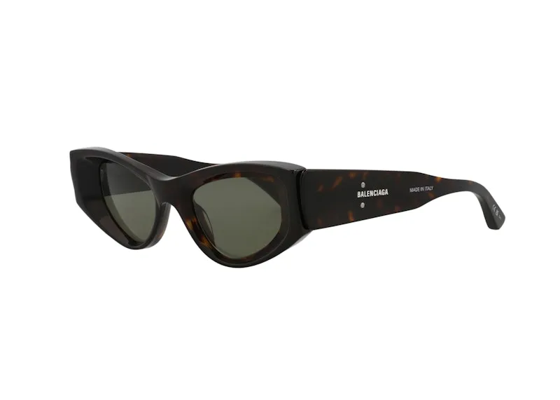 Balenciaga Cat Eye Sunglasses Havana/Green