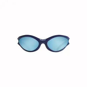 Balenciaga Dynamo Round Sunglasses Blue