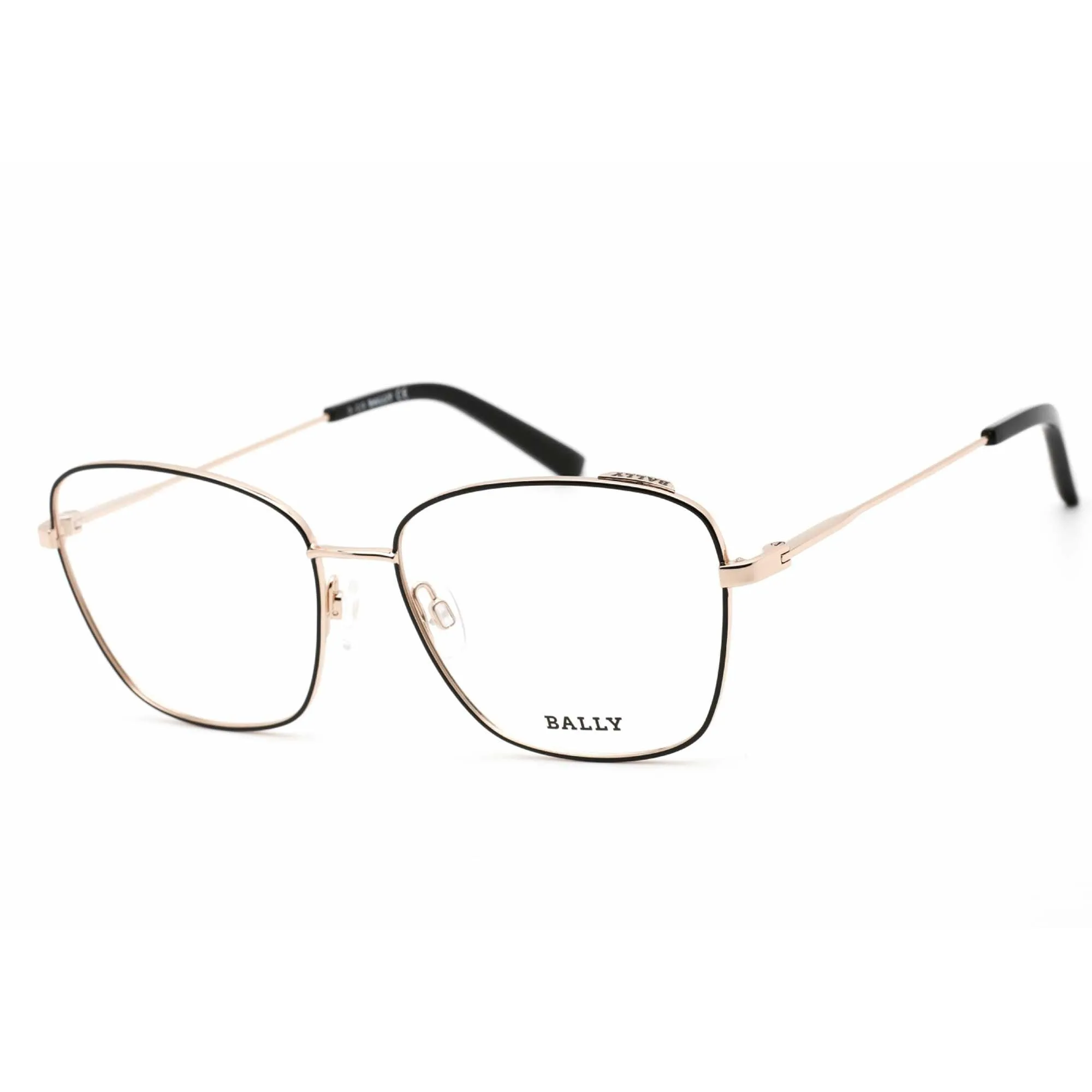 Bally Women's Eyeglasses - Bordeaux Metal Full Rim Frame Clear Demo Lens | BY5021 071