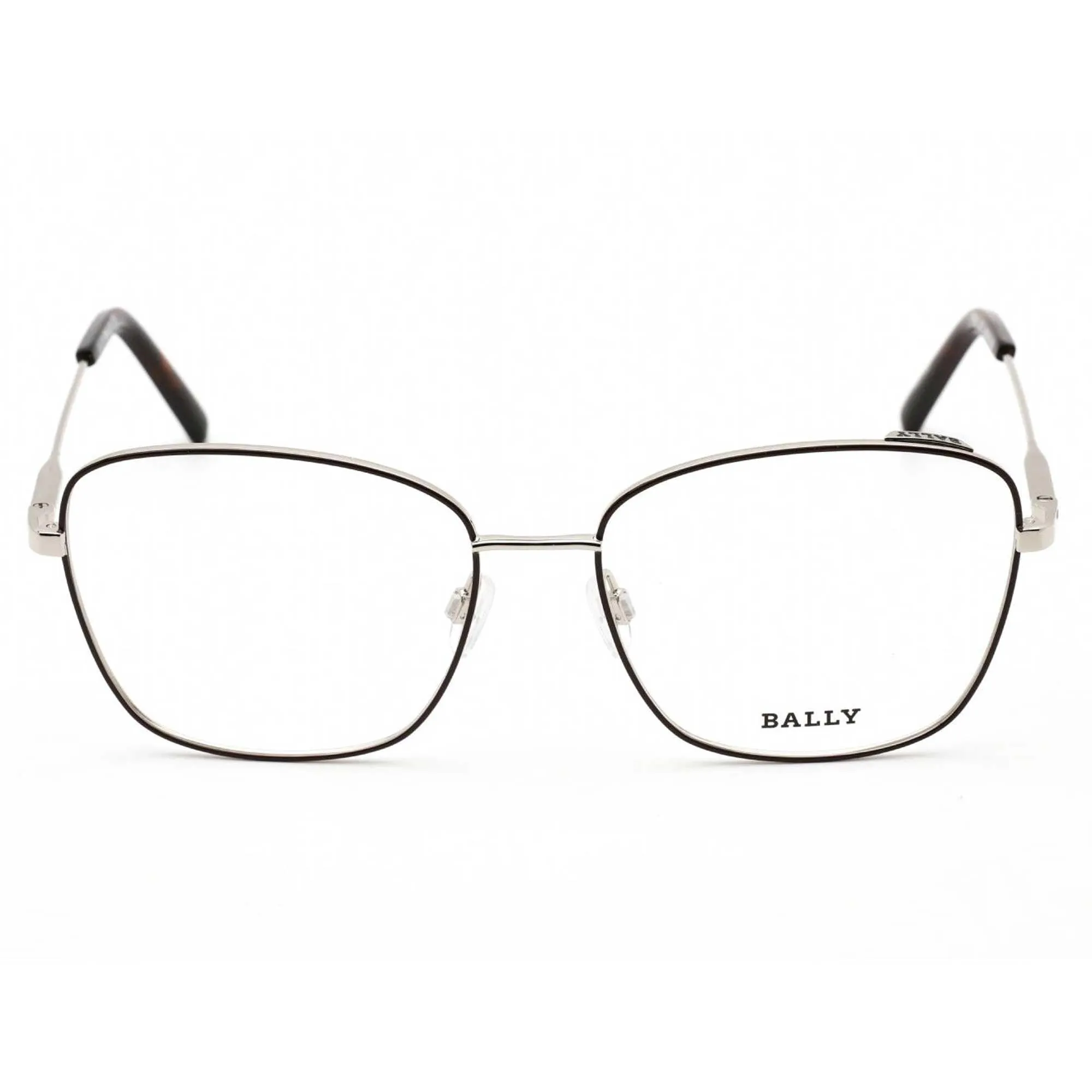 Bally Women's Eyeglasses - Bordeaux Metal Full Rim Frame Clear Demo Lens | BY5021 071