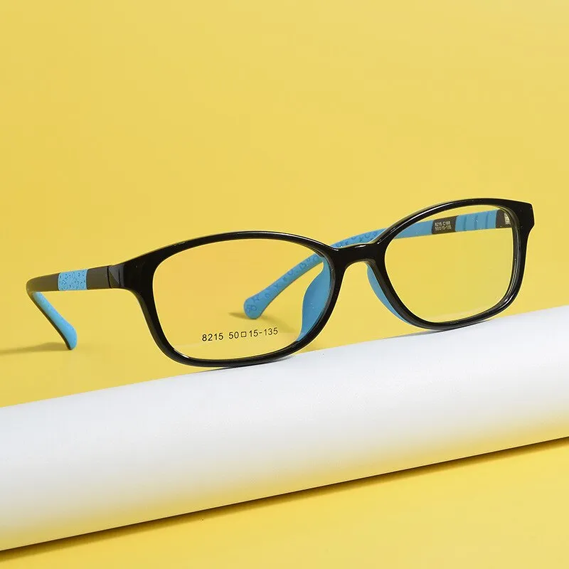 Bclear Children's Full Rim Oval Tr 90 Titanium Frame Eyeglasses 8215