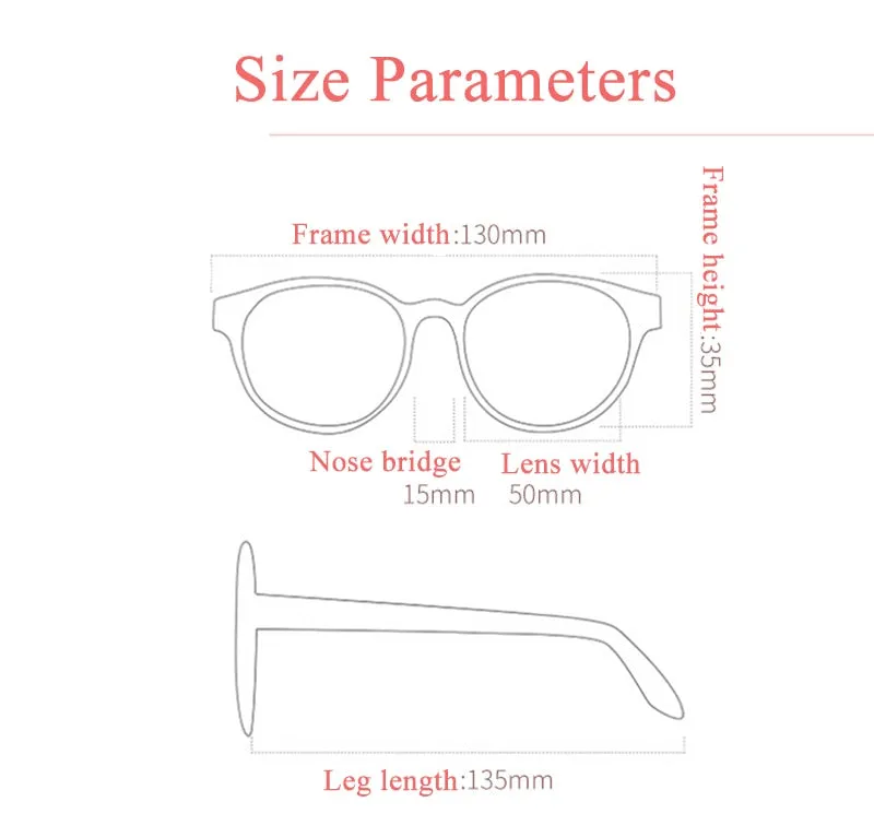 Bclear Children's Full Rim Oval Tr 90 Titanium Frame Eyeglasses 8215