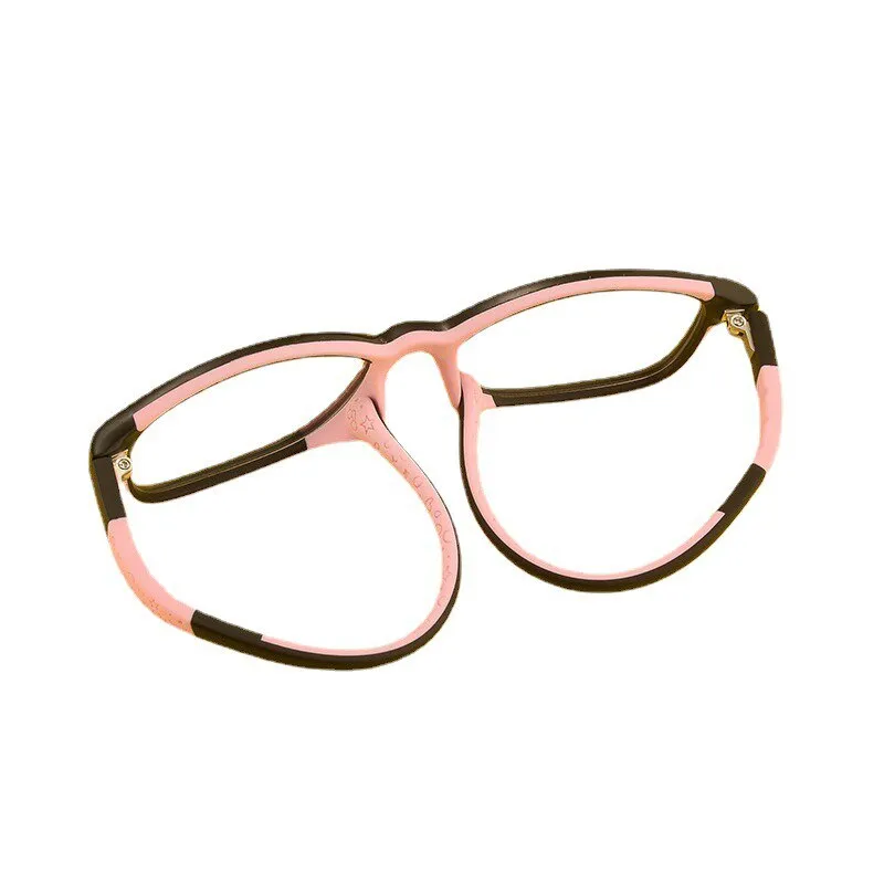 Bclear Children's Full Rim Oval Tr 90 Titanium Frame Eyeglasses 8215