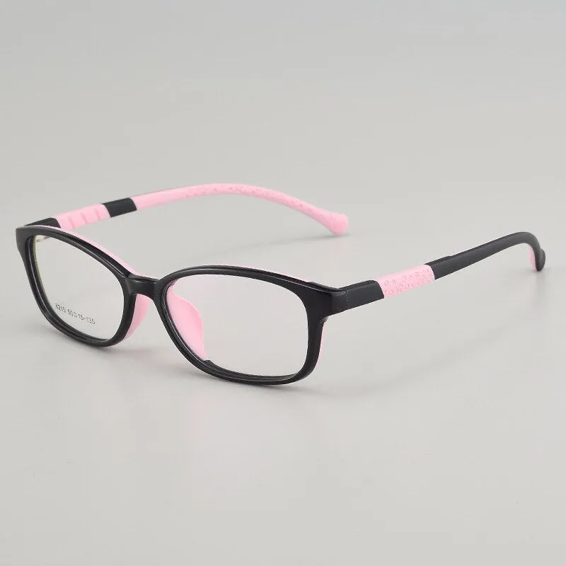 Bclear Children's Full Rim Oval Tr 90 Titanium Frame Eyeglasses 8215