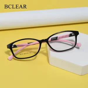 Bclear Children's Full Rim Oval Tr 90 Titanium Frame Eyeglasses 8215