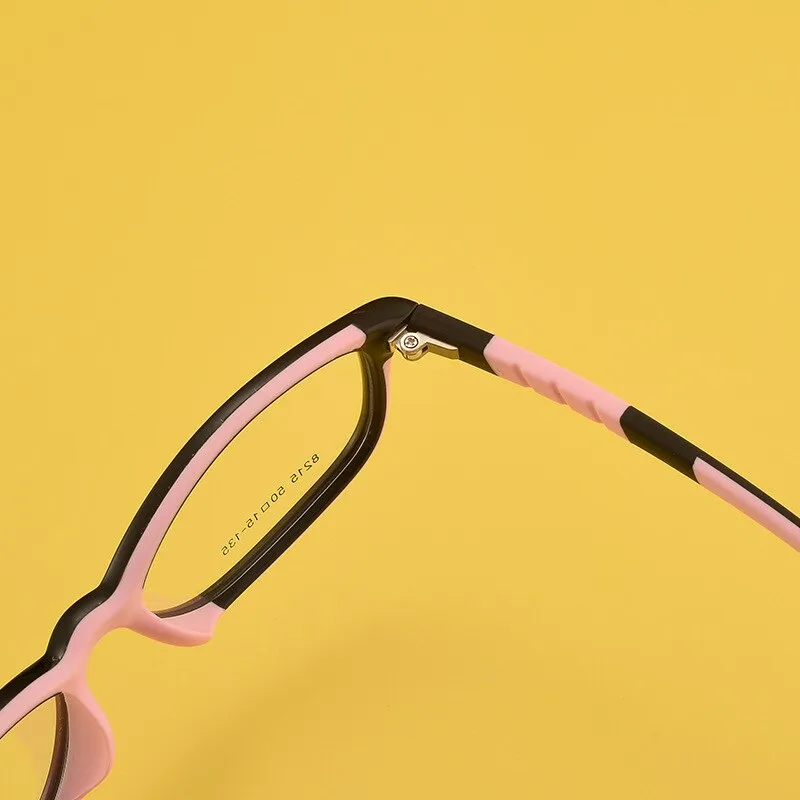 Bclear Children's Full Rim Oval Tr 90 Titanium Frame Eyeglasses 8215