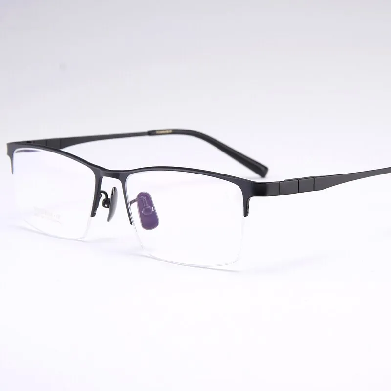 Bclear Men's Full Rim Square Titanium Eyeglasses My91077