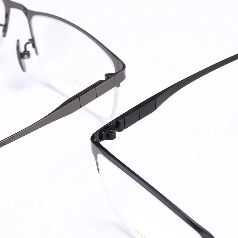 Bclear Men's Full Rim Square Titanium Eyeglasses My91077