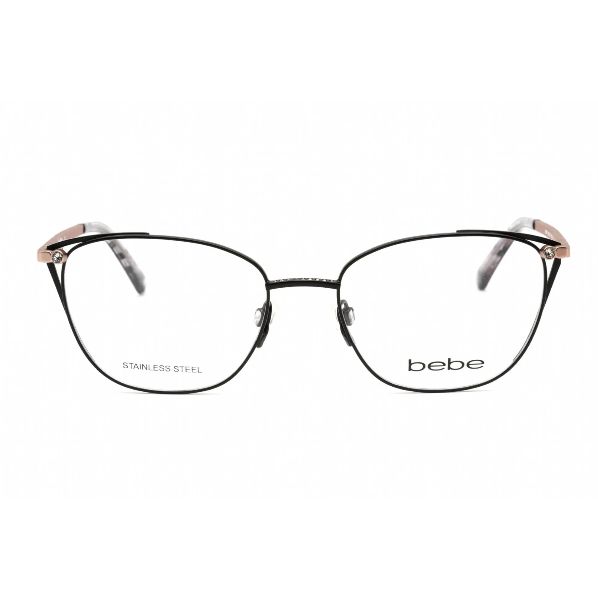 Bebe Women's Eyeglasses - Jet Rectangular Shape Plastic Frame, 53 mm | BB5182 001