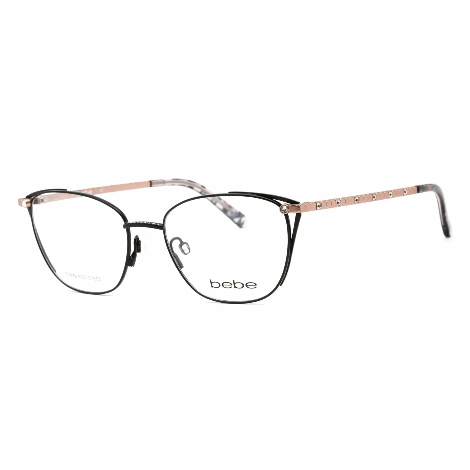 Bebe Women's Eyeglasses - Jet Rectangular Shape Plastic Frame, 53 mm | BB5182 001