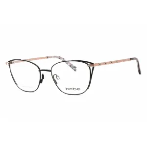 Bebe Women's Eyeglasses - Jet Rectangular Shape Plastic Frame, 53 mm | BB5182 001