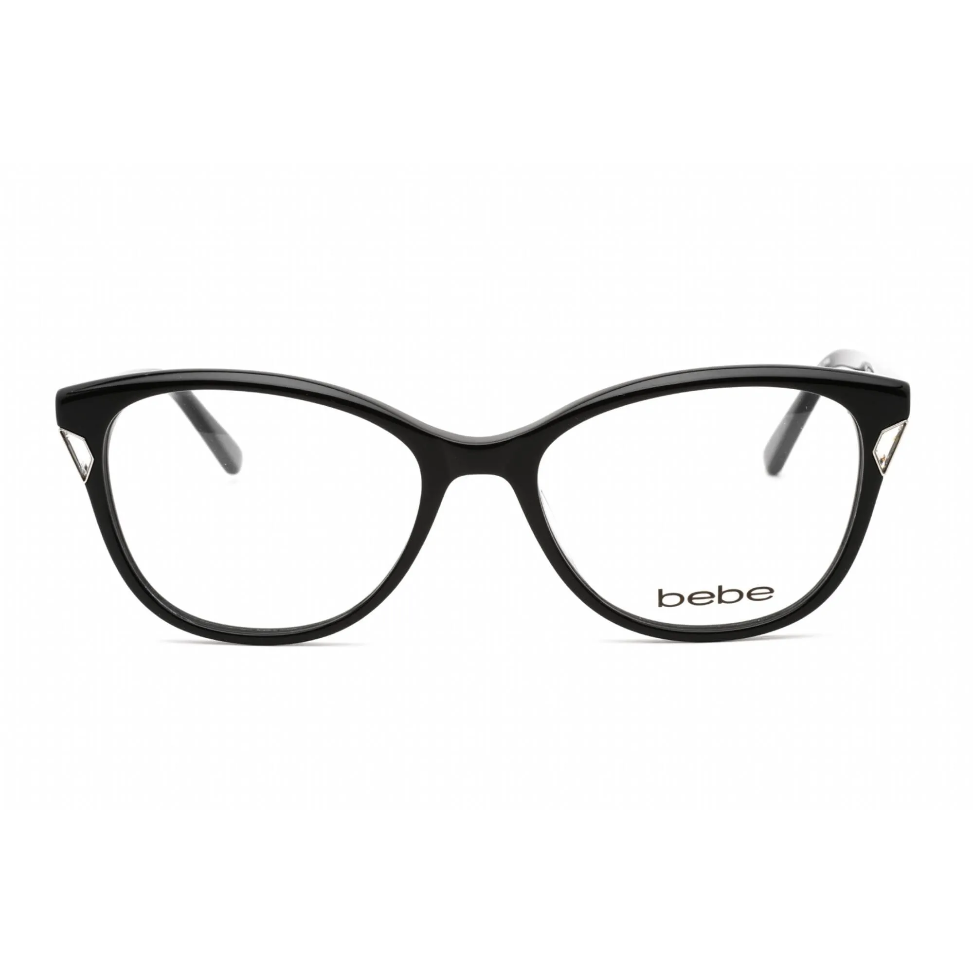 Bebe Women's Eyeglasses - Jet Rectangular Shape Plastic Frame Clear Lens | BB5178 001