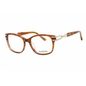 Bebe Women's Eyeglasses - Topaz Rectangular Shape Plastic Frame Clear Lens | BB5172 200
