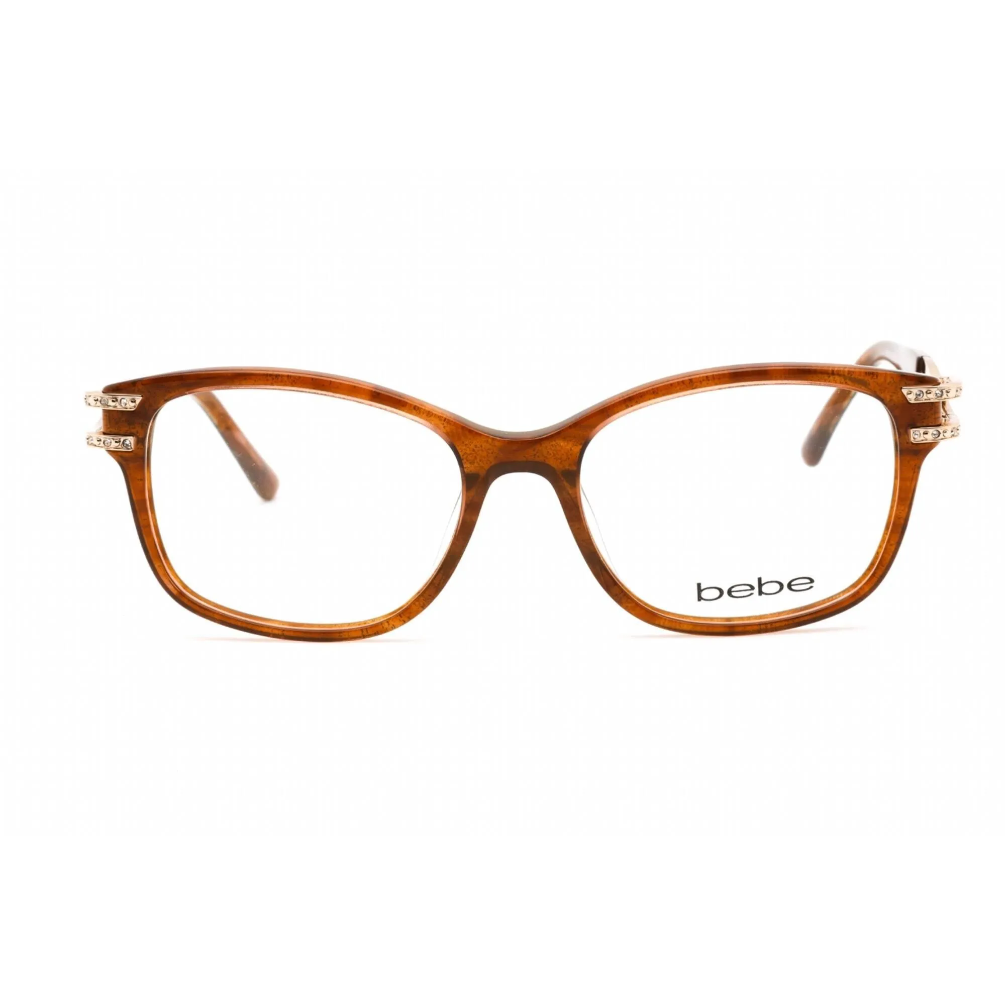 Bebe Women's Eyeglasses - Topaz Rectangular Shape Plastic Frame Clear Lens | BB5172 200