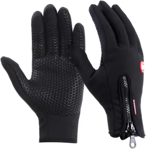 BESPORTBLE Winter Warm Gloves for Men Touch Screen Windproof Non-Slip Cycling Gloves for Cold Weather