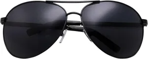 Big XL Wide Frame Extra Large Aviator Sunglasses (Balck)