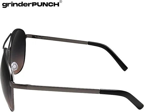 Big XL Wide Frame Extra Large Aviator Sunglasses (Gunmetal)