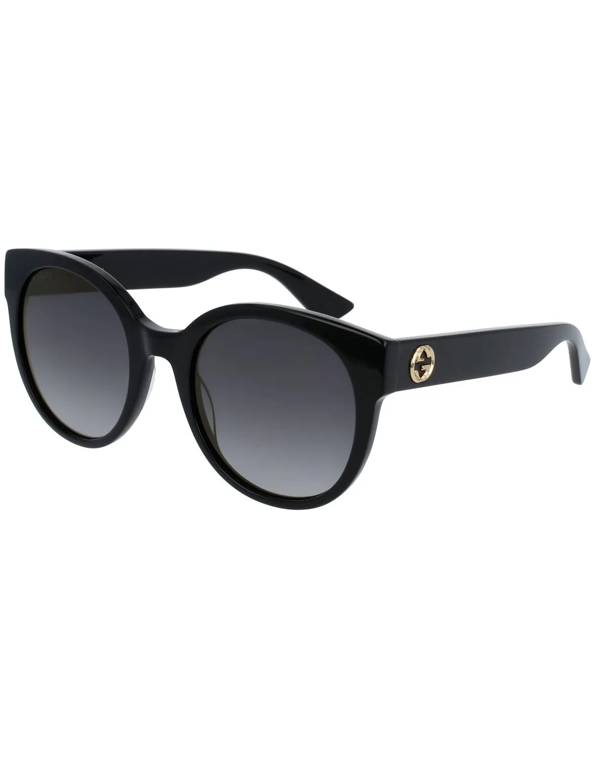 Black and Grey Gradient Round Sunglasses - GG0035S