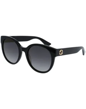 Black and Grey Gradient Round Sunglasses - GG0035S