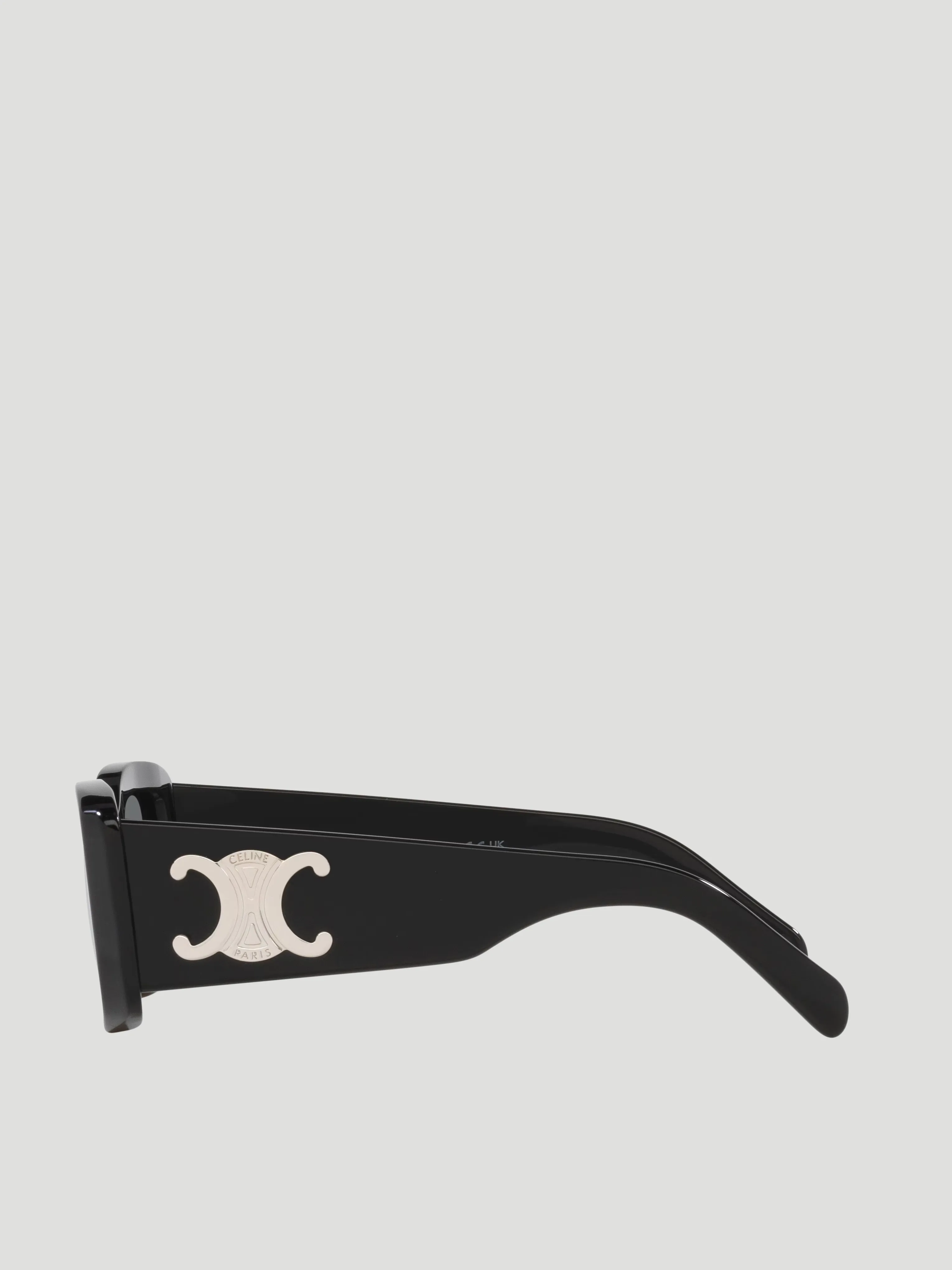 Black Maxi Triomphe Acetate Sunglasses
