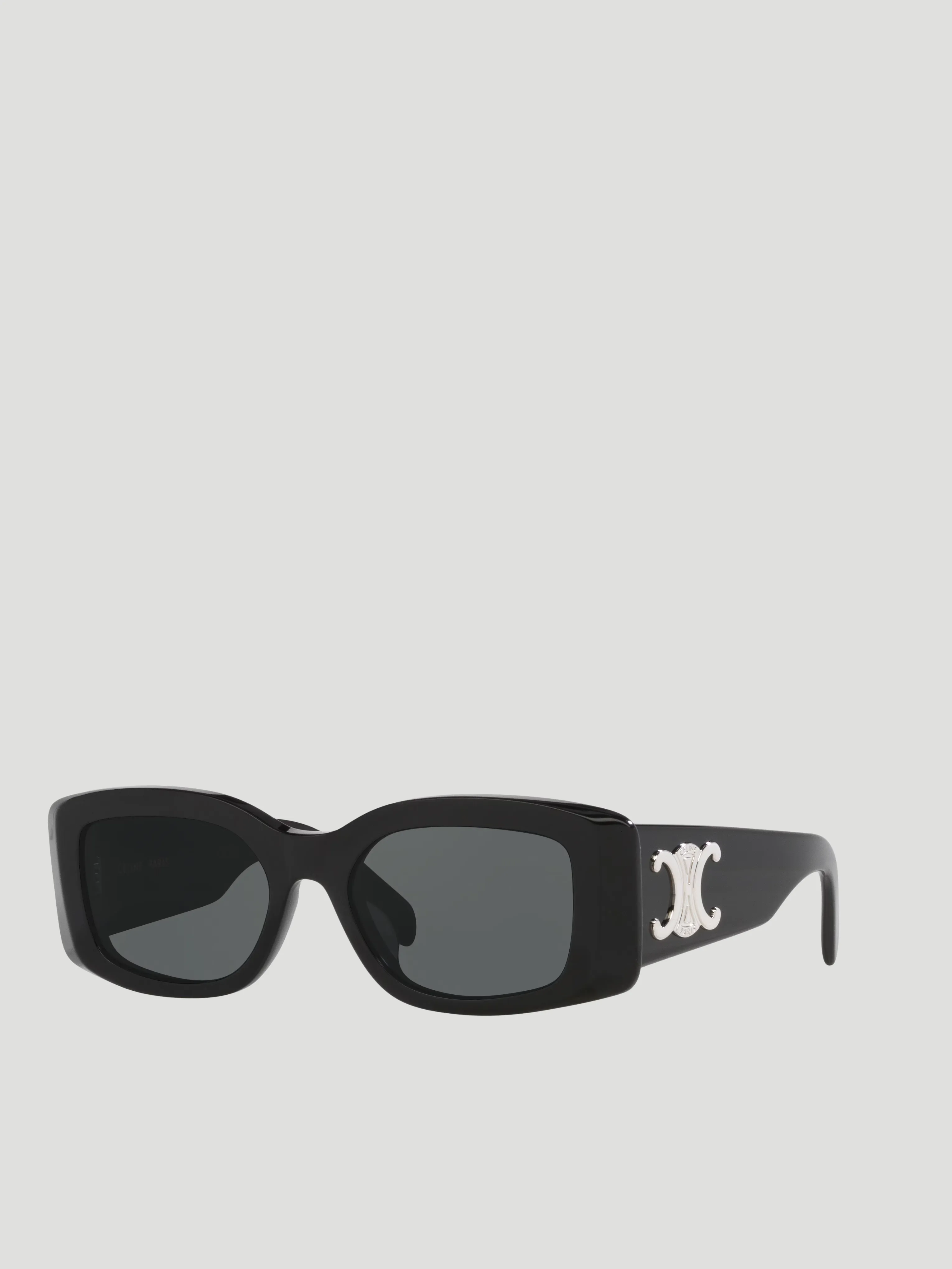 Black Maxi Triomphe Acetate Sunglasses