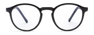 Black Oval Eyeglasses Full Rim TR-90 Frame for Kids
