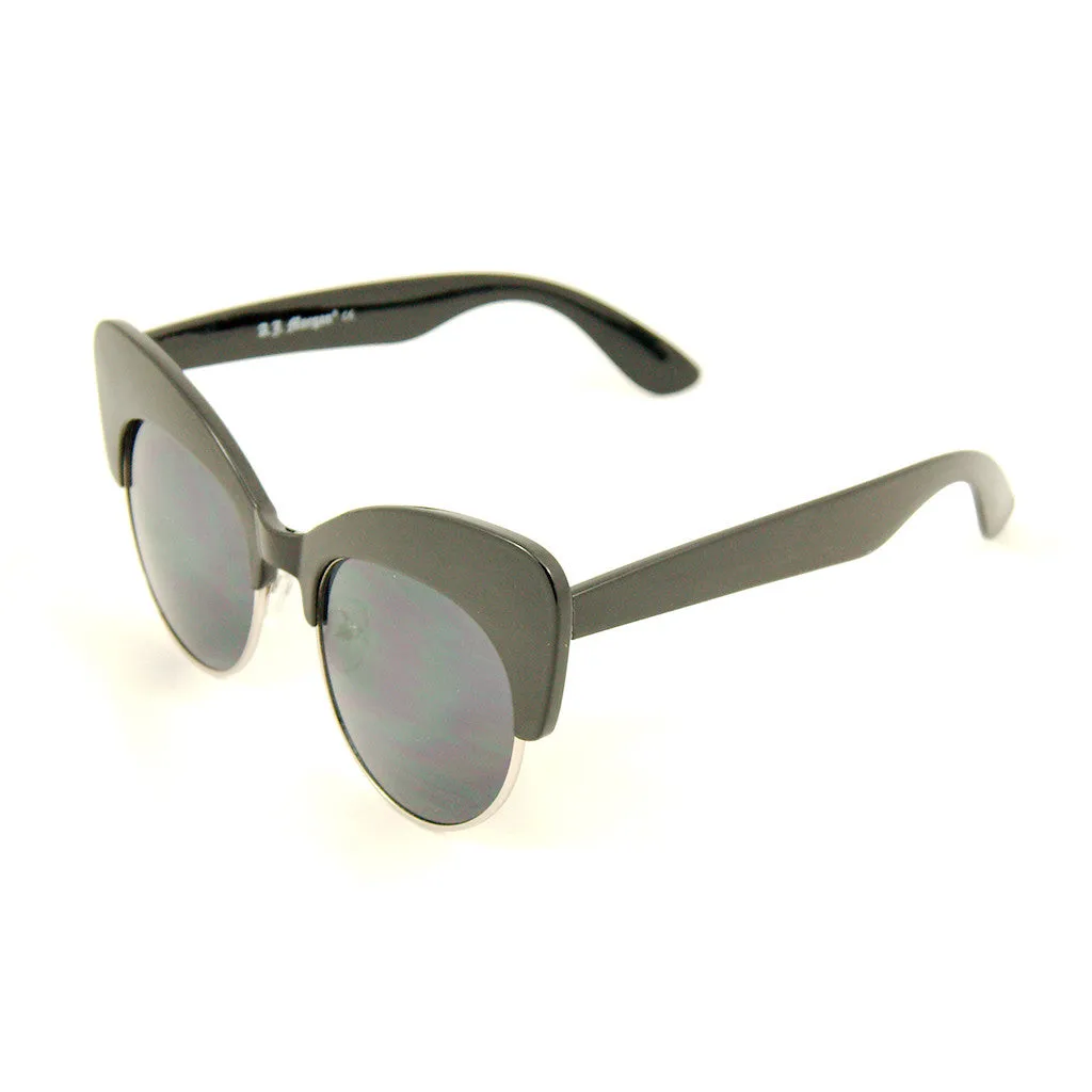 Black Sass Cateye Sunglasses