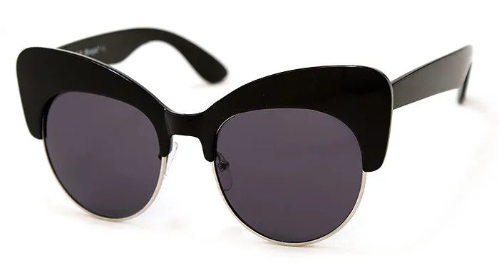 Black Sass Cateye Sunglasses