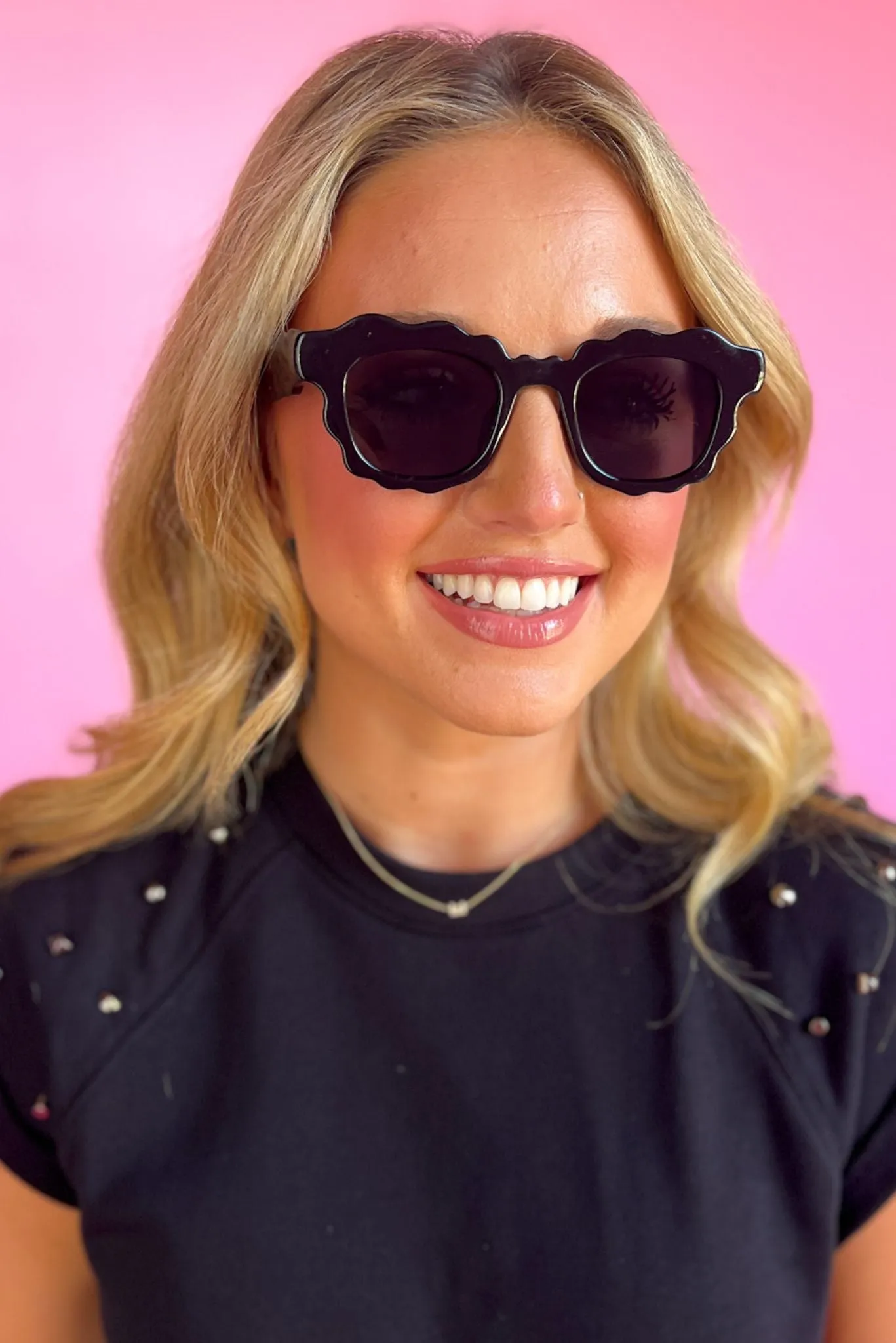 Black Scallop Sunglasses