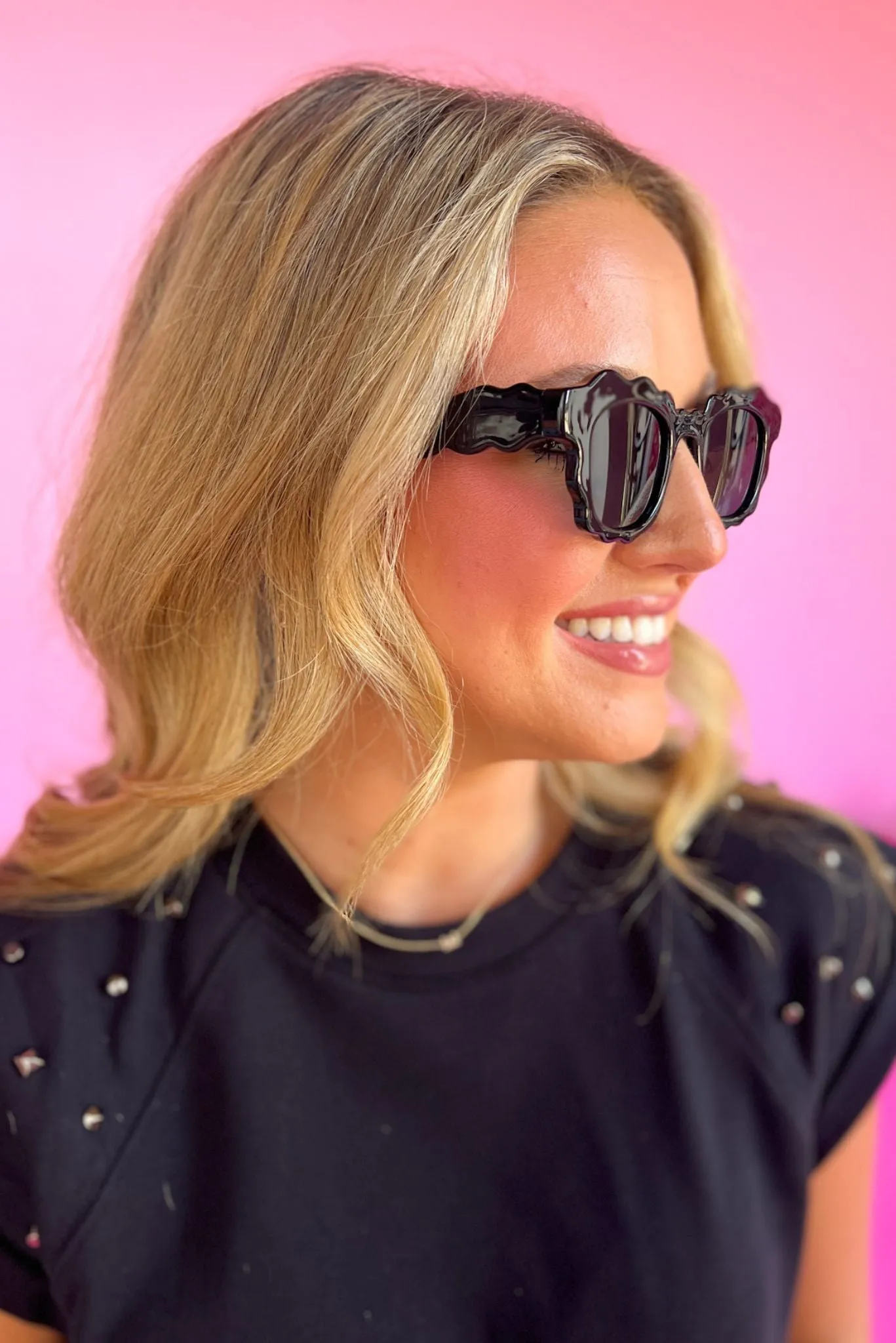 Black Scallop Sunglasses