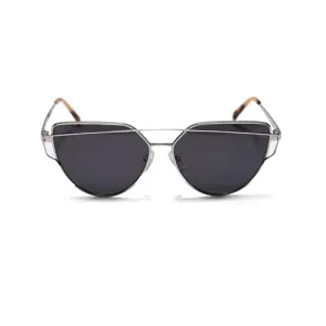 Blackburn Italian-Crafted, Trendy Cat Eye Sunglasses for Men Women in Black, Fashionable Big Black Sun Glasses UV400 Protection