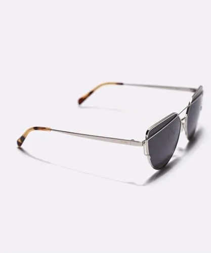 Blackburn Italian-Crafted, Trendy Cat Eye Sunglasses for Men Women in Black, Fashionable Big Black Sun Glasses UV400 Protection