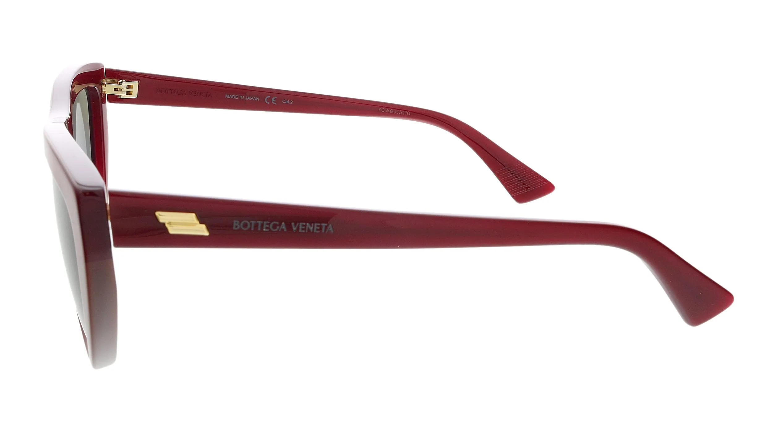 Bottega Veneta BV1018S-008 Red Cateye Sunglasses