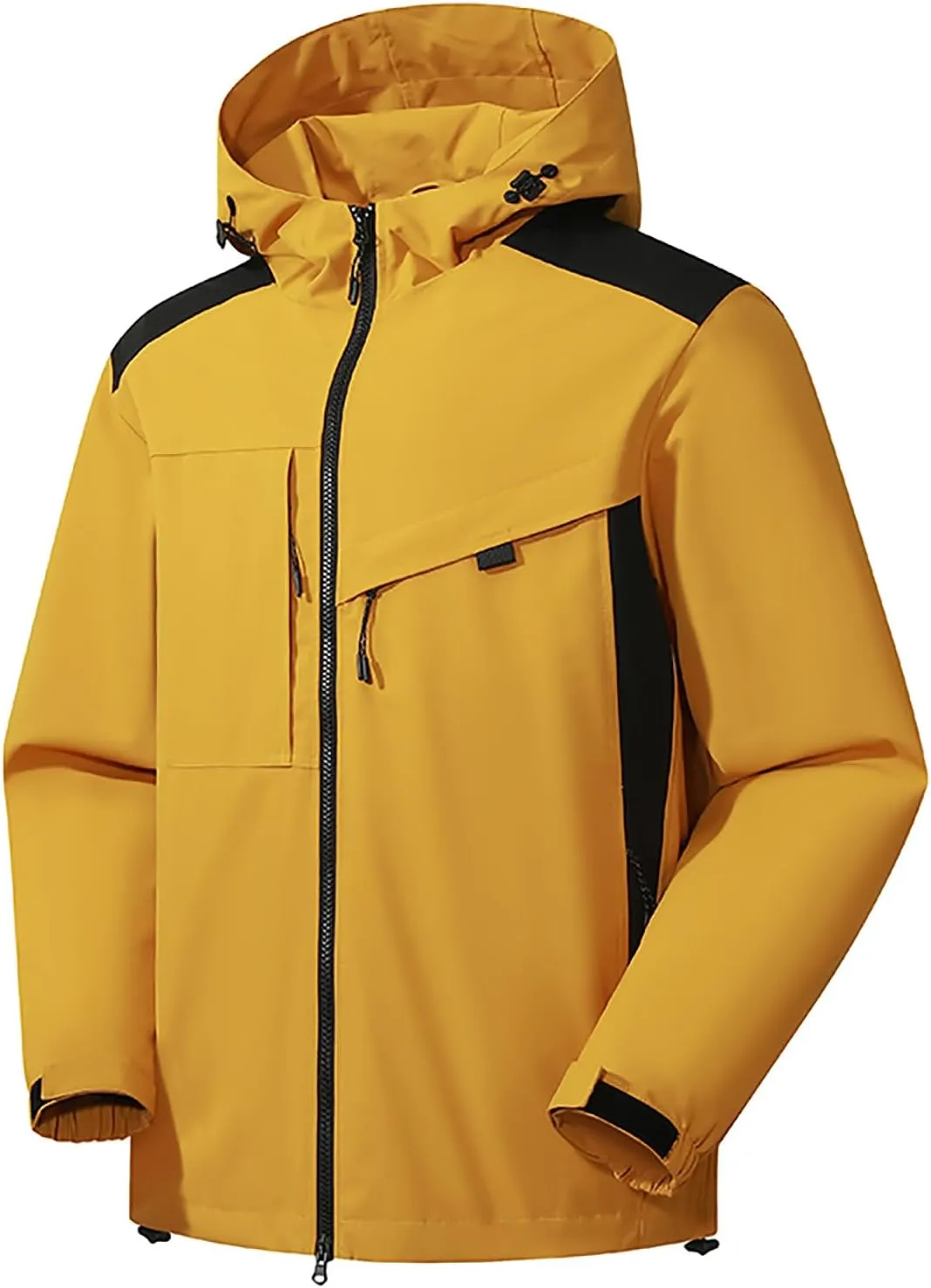 BOXIACEY Rain Jacket Women Lightweight Packable Hooded Rain Coat Windbreaker Plus Size Waterproof Raincoat with Pockets