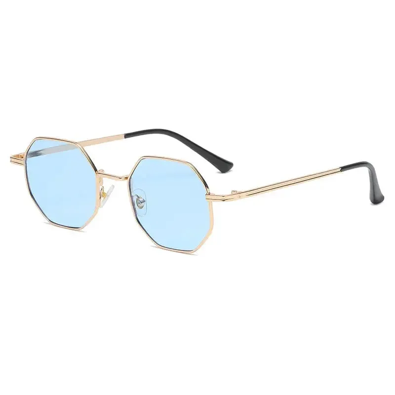 Brand Design 2023 Fashion New Polygonal Metal Sunglasses Retro Ladies Glasses Classic Trend Luxury Driving Travel Eyewear Uv400