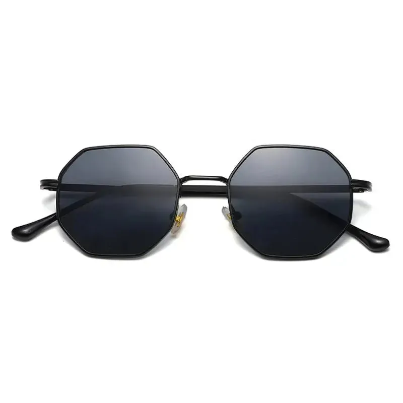 Brand Design 2023 Fashion New Polygonal Metal Sunglasses Retro Ladies Glasses Classic Trend Luxury Driving Travel Eyewear Uv400