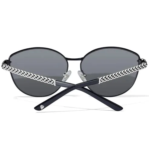 Brighton | Interlok Woven Sunglasses in Black
