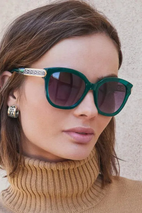 Brighton - Intrigue Emerald Sunglasses