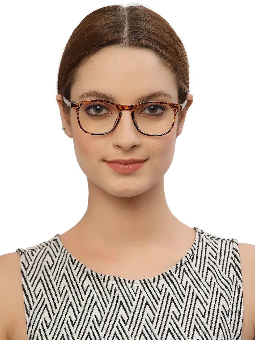 Brown Tortoise Square Spectacle Acetate Frame for Men & Women