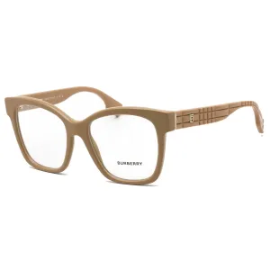 Burberry Women's Eyeglasses - Beige Cat Eye Plastic Frame Clear Lens | BE2363 3990