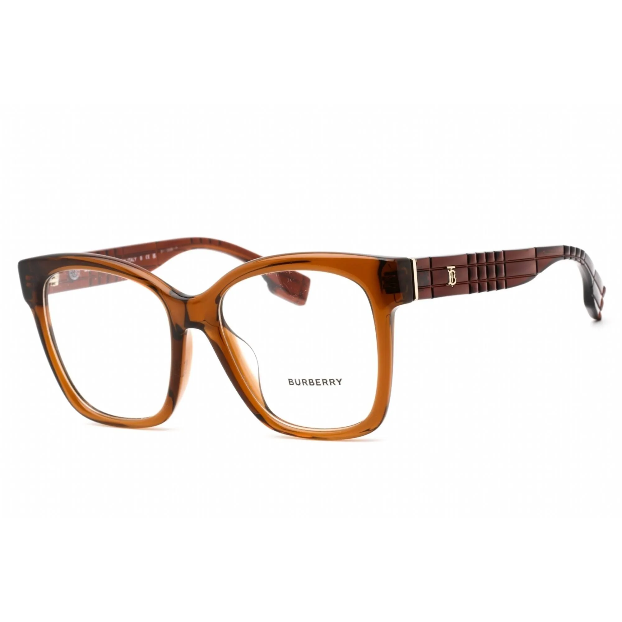 Burberry Women's Eyeglasses - Full Rim Cat Eye Brown Plastic Frame | 0BE2363F 3986