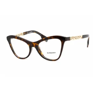 Burberry Women's Eyeglasses - Full Rim Cat Eye Dark Havana Plastic | 0BE2373U 3002