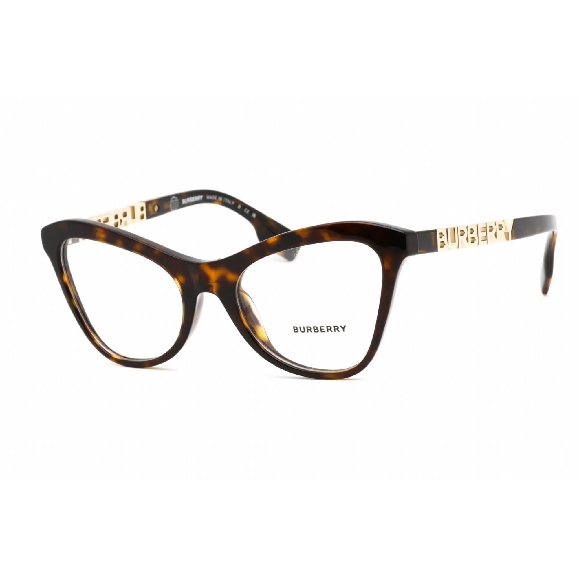 Burberry Women's Eyeglasses - Full Rim Cat Eye Dark Havana Plastic | 0BE2373U 3002