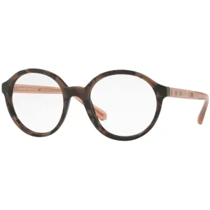 Burberry Women's Eyeglasses - Spotted Brown Round Full Rim | BURBERRY 0BE2254 3624