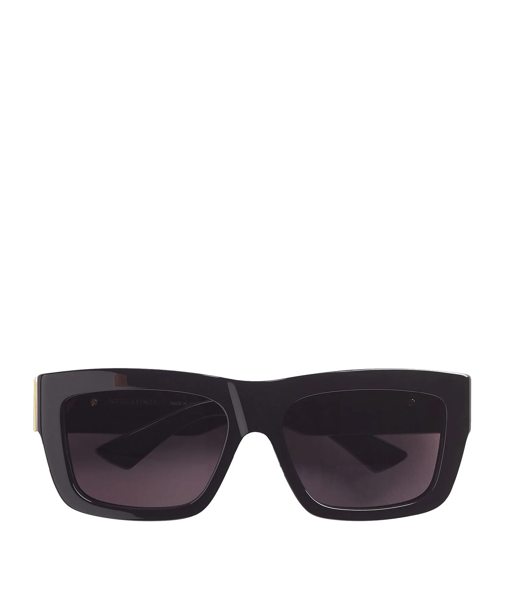 BV 1178S Rectangle Acetate Sunglasses, Black/Grey (G)