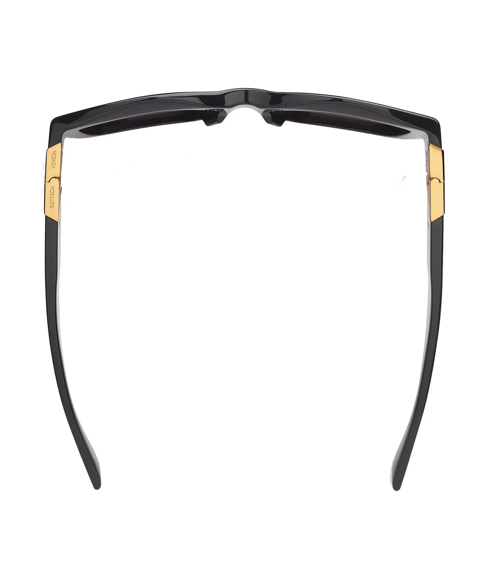 BV 1178S Rectangle Acetate Sunglasses, Black/Grey (G)