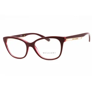 Bvlgari Women's Eyeglasses - Bordeaux Plastic Full Rim Cat Eye Frame | 0BV4211 5469