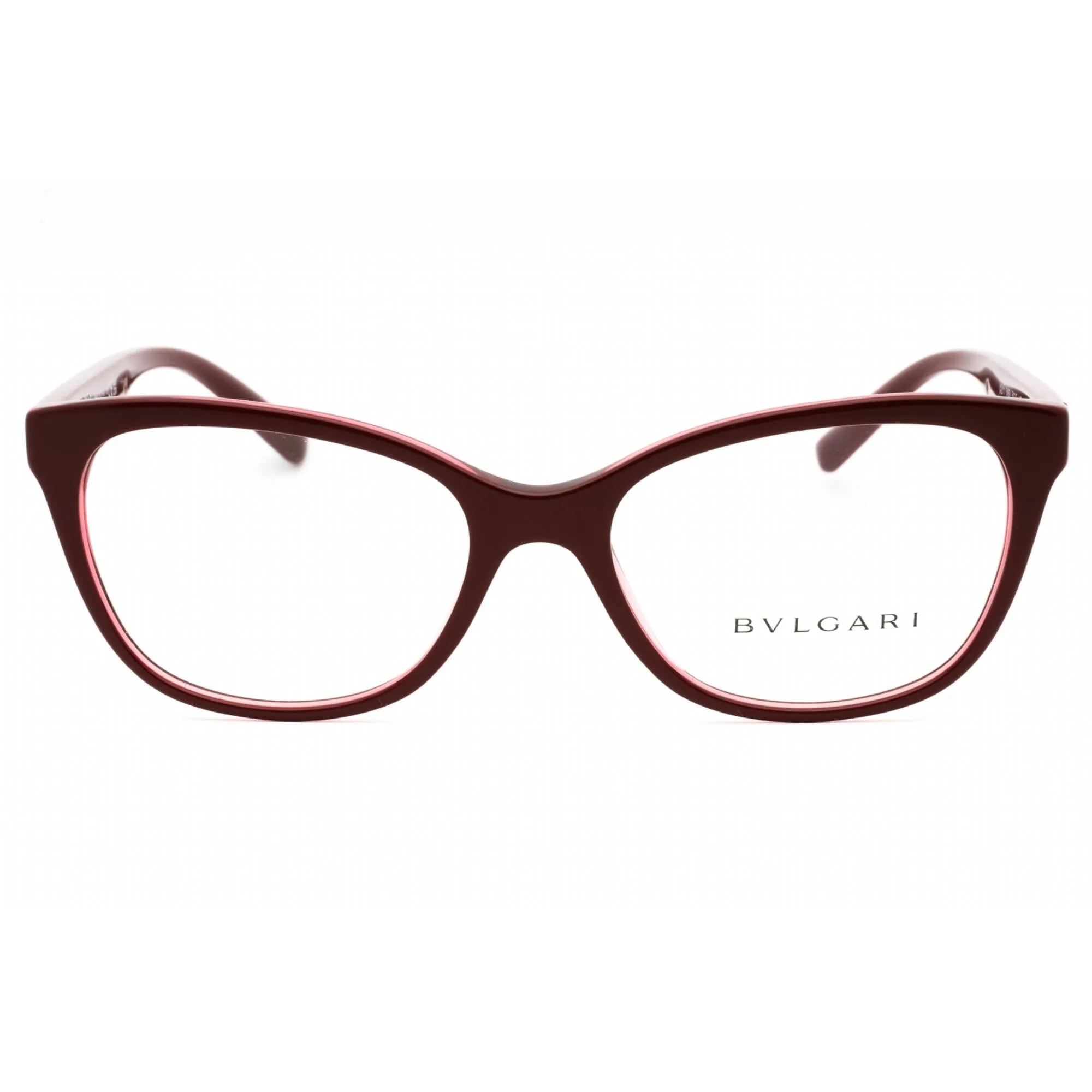 Bvlgari Women's Eyeglasses - Bordeaux Plastic Full Rim Cat Eye Frame | 0BV4211 5469